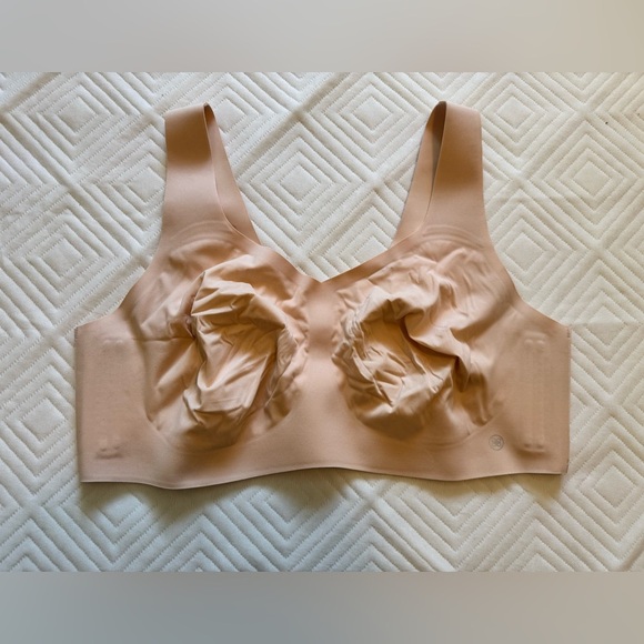 Honeylove V Neck Bra Rose Pink Size 1X 40C 40D Wireless EUC (Pads Missing) - Picture 4 of 8